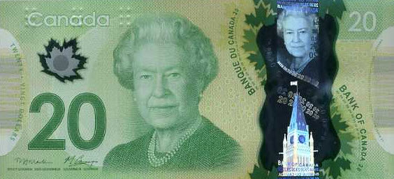 P108 Canada 20 Dollars Year 2012